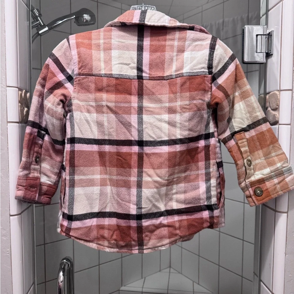 Abercrombie Kids Plaid Button-Up Jacket size 5/6